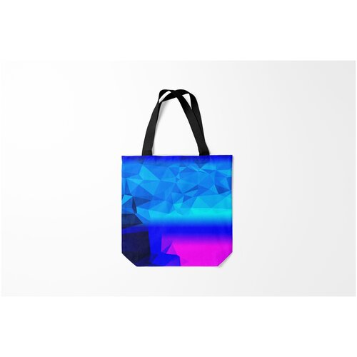 фото Сумка-шоппер / 40х40 см / неоновые принты / разные abstract neon burnettie