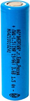 Стоит ли покупать Аккумулятор Li-ion 1500 мА·ч 3,6В АО "Энергия" INR18650? Отзывы на Яндекс Маркете