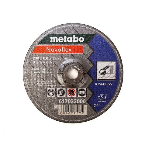 фото Диск metabo novoflex 230x6.0 a30 обдирочный для стали 617023000