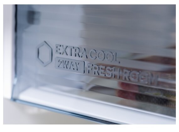 Холодильник с верхней морозильной камерой Широкий Sharp - фото №5