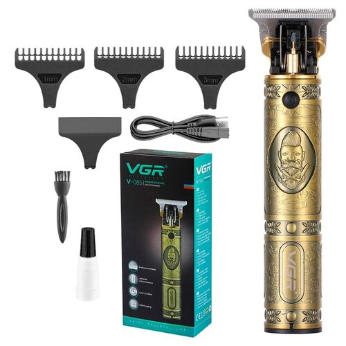 Машинка триммер профессиональный триммер для бороды и усов машинка для стрижки волос аккумулятор 4 насадки индикатор зарядки 109000₽