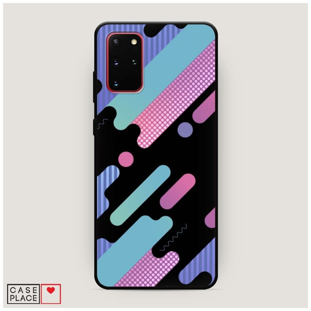 Матовый силиконовый чехол "Округлый тетрис" на Samsung Galaxy S20 + / Самсунг Галакси S20 Плюс