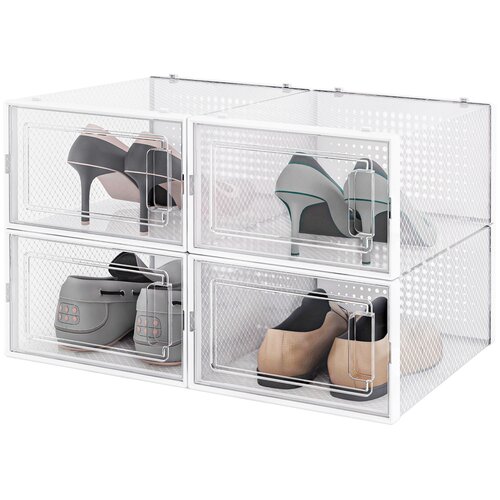 Коробка для хранения обуви «MARUS», набор 4 шт, 33,4/23/14.