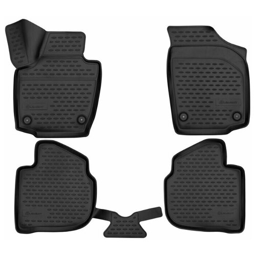 фото Коврики 3d в салон для volkswagen polo, 2020- , 4шт. (полиуретан) element