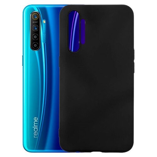 фото Матовый чехол mattecover для realme xt силиконовый черный