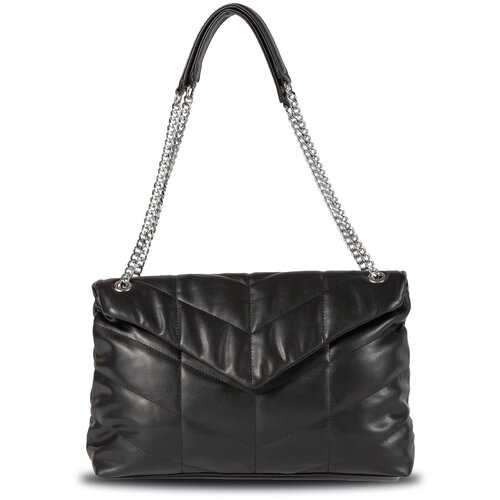 фото Сумка женская стеганая на плечо большая с клапаном lady's guns monro