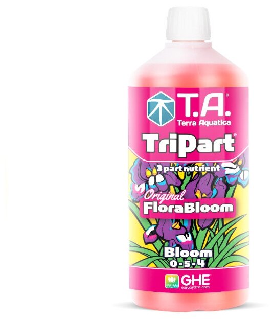 Комплект удобрений Terra Aquatica TriPart (Grow + Bloom + Micro SW) 3шт по 1л (GHE Flora) для мягкой воды - фотография № 3