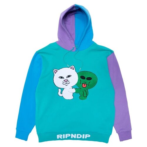 фото Толстовка ripndip buddy system color block hoodie multi / xl