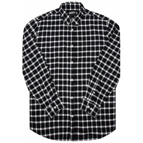 фото Рубашка мужская / street soul / клетка 0146 / чёрно-белый / (xxl)