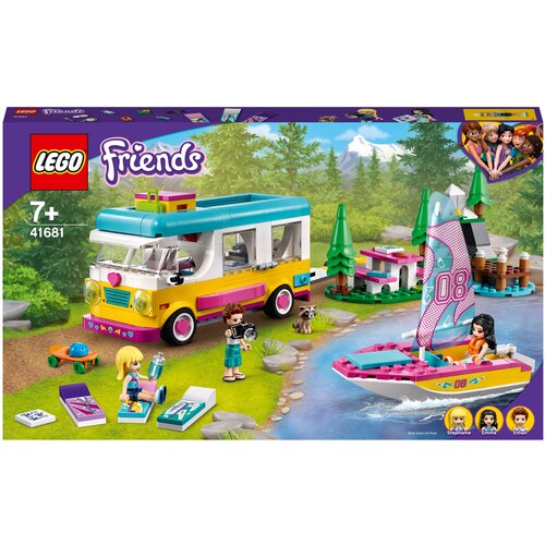 конструктор lego friends 41683 лесной клуб верховой езды 511 дет Конструктор LEGO Friends 41681 Лесной дом на колесах и парусная лодка, 487 дет.