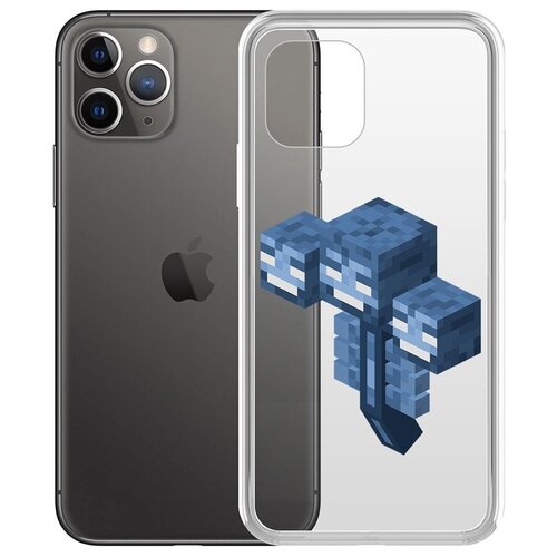 Чехол-накладка Krutoff Clear Case Иссушитель для iPhone 11 Pro чехол накладка krutoff clear case minecraft иссушитель для samsung galaxy a13s a137