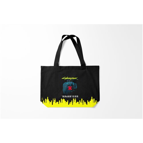 фото Сумка-шоппер / 46х35 см / геймерам / cyberpunk 2077 trauma team burnettie