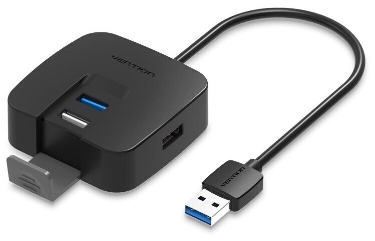 USB HUB на 4 порта длина 0.5 метра VENTION разветвитель OTG USB 2.0/ USB 3.0 для периферийных устройств, арт. CHABD