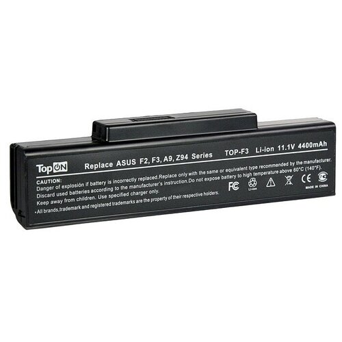 аккумуляторная батарея topon для ноутбука samsung ssnc10 6 11 1v 4400mah Аккумуляторная батарея TopON для ноутбука Asus 916C5110F (4400mAh)