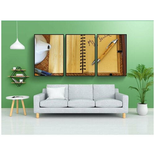 фото Набор модулных постеров для интерьера "пишу, журнал, личный дневник" 60x90 см. в тубусе, без рамки lotsprints