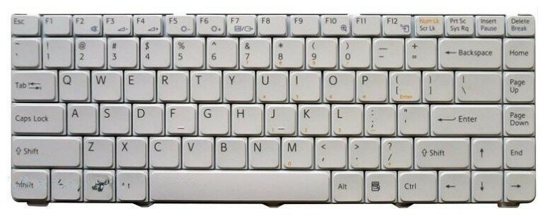 Клавиатура для ноутбука Sony Vaio 81-31305001-19 белая