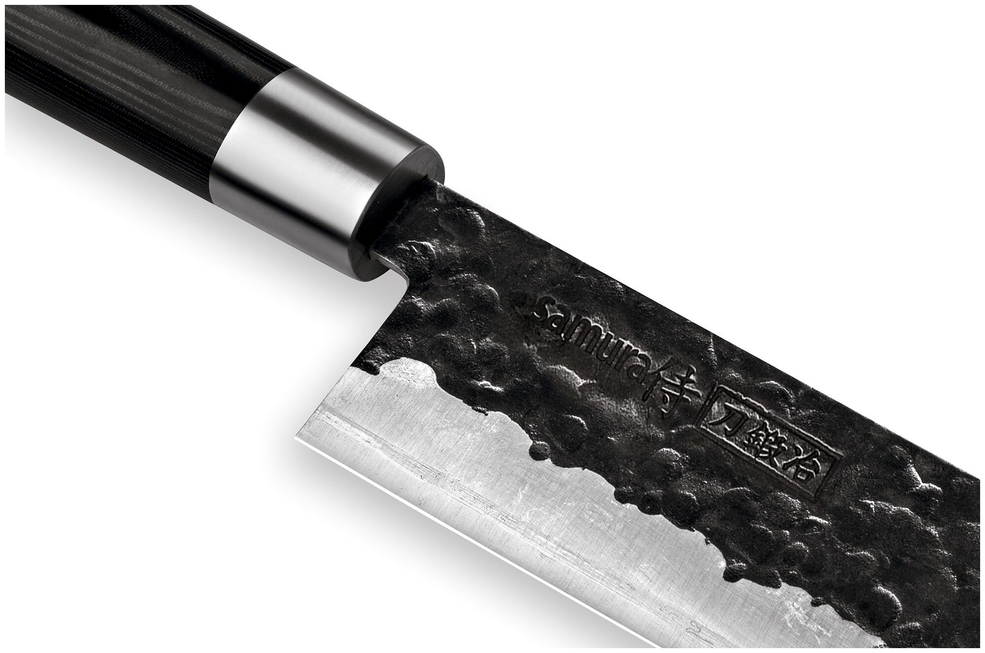 Нож кухонный Samura BLACKSMITH, накири (SBL-0043) - фотография № 3