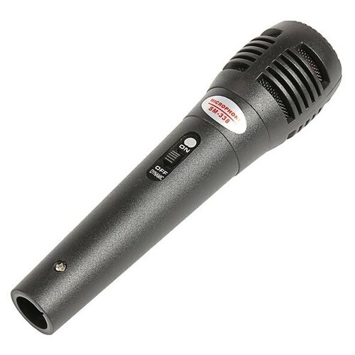 Микрофон для караоке G-102 проводной 12 м черный 3278991 75000₽