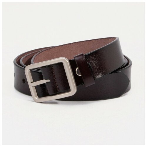 фото Ремень, ширина 3 см, винт, пряжка металл, цвет коричневый magic store