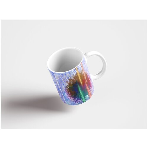 фото Кружка "аннотация, картина, круг 320 мл. белая lotsprints