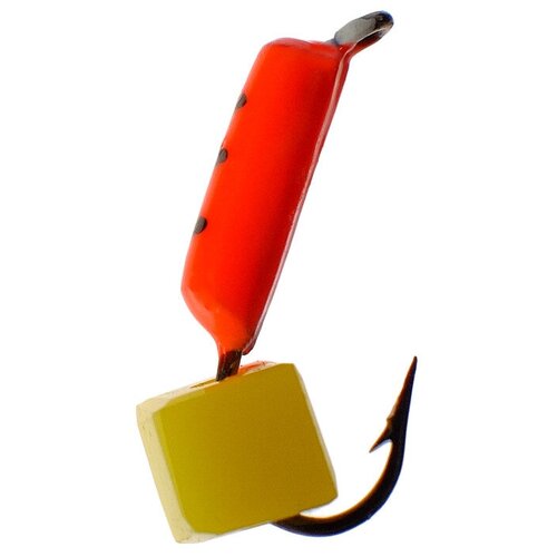 Мормышка Столбик 15 с сырным кубиком цвет красный 486 440₽