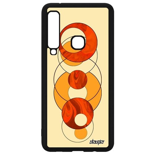 фото Красивый чехол на мобильный // samsung galaxy a9 2018 // "круги" геометрия стиль, utaupia, оранжевый