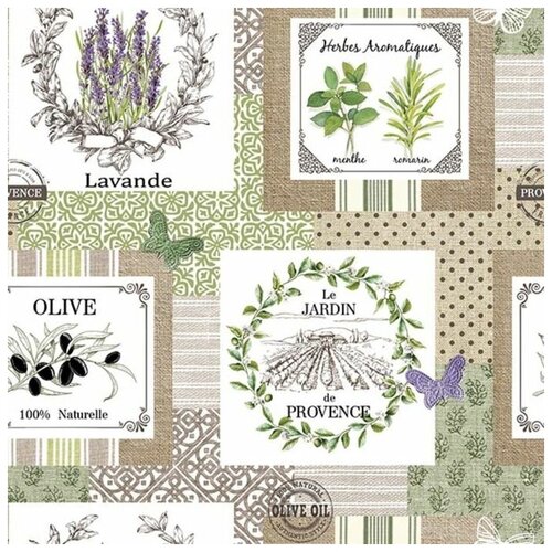 Клеёнка столовая Future «Прованс», 140 см, рулон 20 пог. м