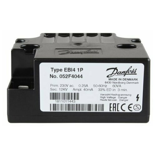 Трансформатор розжига Danfoss EBI4 1P 052F4044