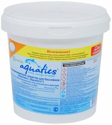 Aquatics (Каустик) комплексный, медленный хлор 3 в 1 (хлор, альгицид, коагулянт) (200г) 1 кг