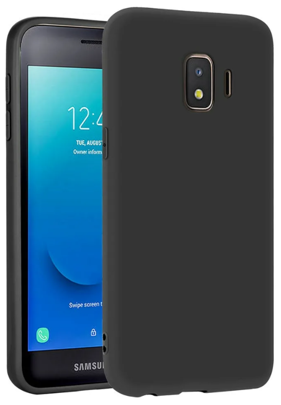 Чехол силиконовый для Samsung J260F, Galaxy J2 Core (2019)/J2 Core (2020), черный