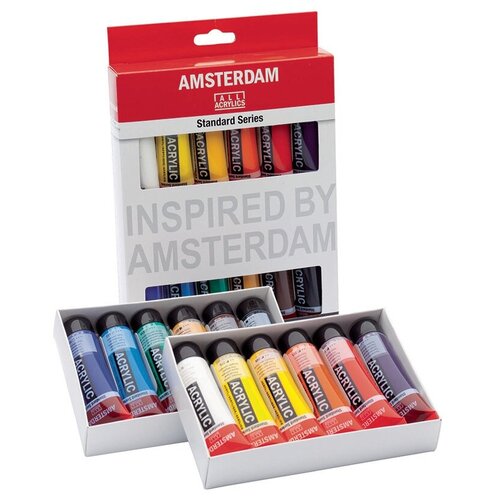 Краска акриловая 'Royal Talens' Amsterdam в наборе 12 цв. х 20 мл цвет 17820412 Стандарт
