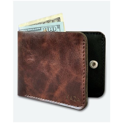 фото Кошелек kaza, фактура гладкая, коричневый