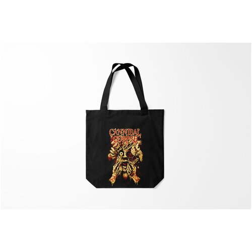 фото Сумка-шоппер / 40х40 см / рок / cannibal corpse evisceration plague burnettie