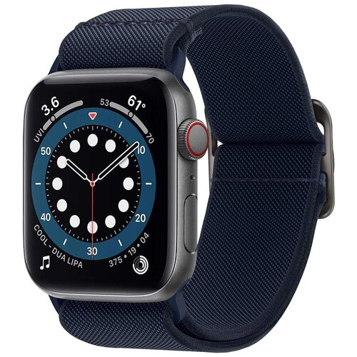 Браслет Spigen Lite Fit для Apple Watch 7, Navy [AMP02287] ремешок spigen modern fit band для apple watch 38 41mm silver