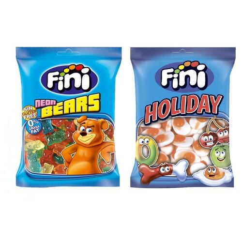 фото Набор мармелада fini мишки неоновые + яичница (2 шт. по 100 гр.)