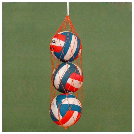 Сетка на 10-12 мячей Made IN Russia , арт. FS-№10, 2 мм ПП, ячейка 10см, различные цвета