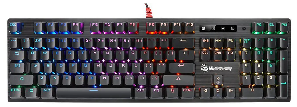 Игровая клавиатура Bloody B820R LK Light Strike Red, черный, русская