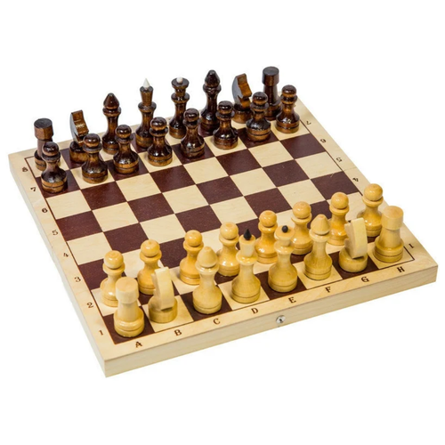 Шахматы деревянные средние 29*29 см с лакированными фигурами