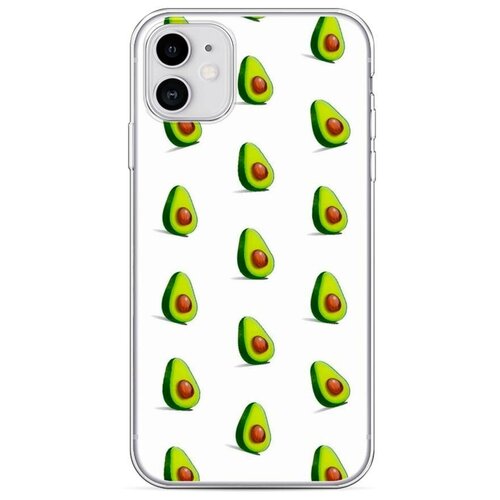 фото Силиконовый чехол "heart of avocado" на apple iphone 11 / айфон 11 case place