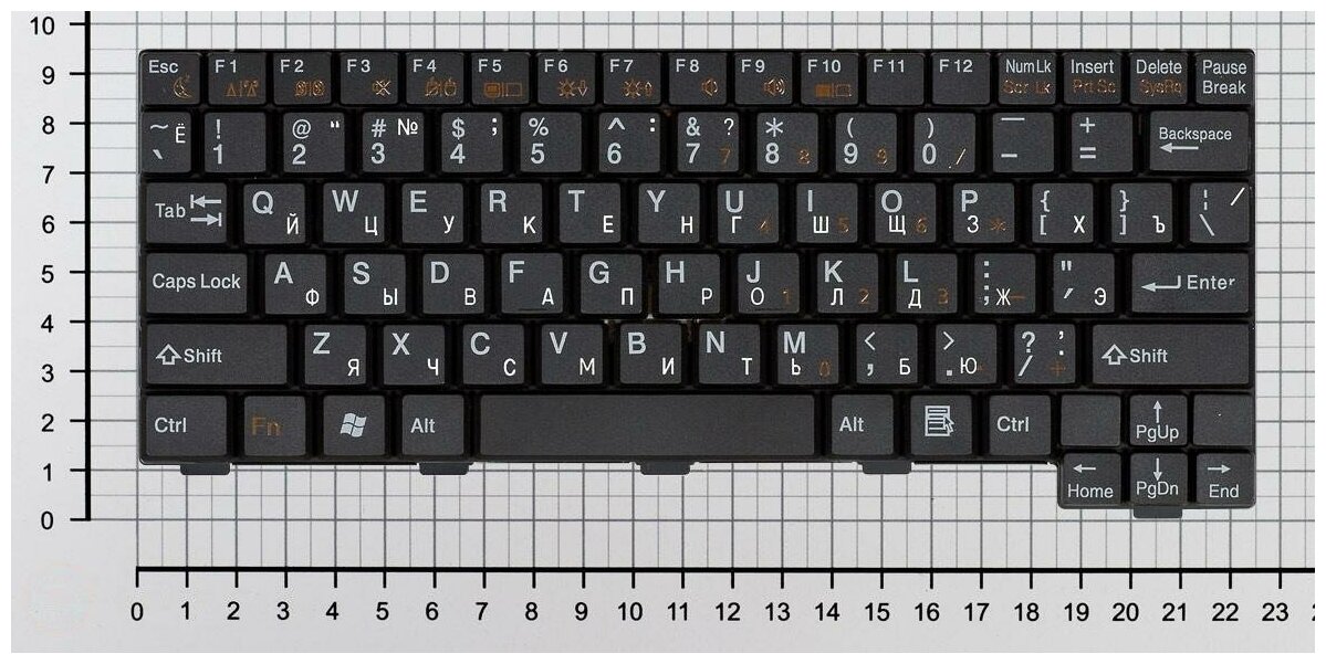 Клавиатура для ноутбука Fujitsu-Siemens K052131I1 черная