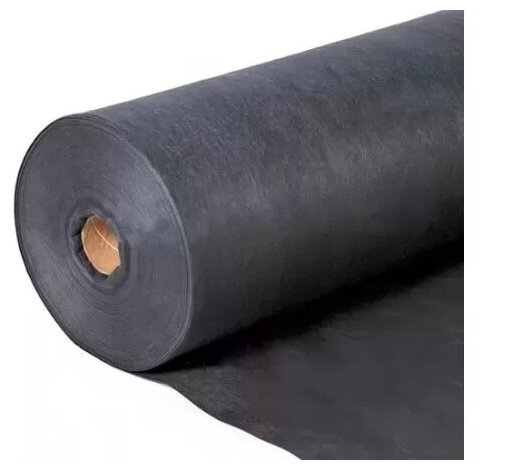 Укрывной материал Спанбонд СУФ в рулоне черный 100 г/м2, 3.2 х 100 м - фотография № 1