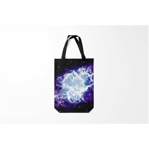 фото Сумка-шоппер / 31х42 см / неоновые принты / космос galaxy burnettie