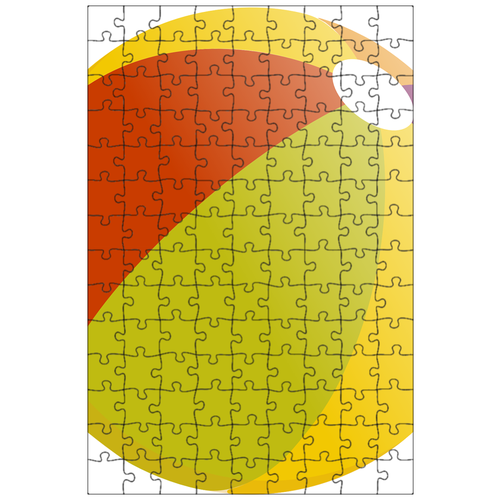 фото Магнитный пазл 27x18см."пляжный мяч, мяч, красочный" на холодильник lotsprints