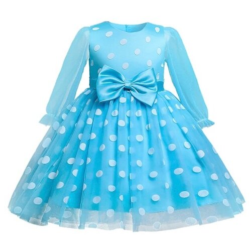 Платье, размер 130, голубой