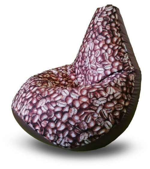 MyPuff кресло-мешок Груша, размер ХXХL-Стандарт, мебельный хлопок и оксфорд, Дон Кофе