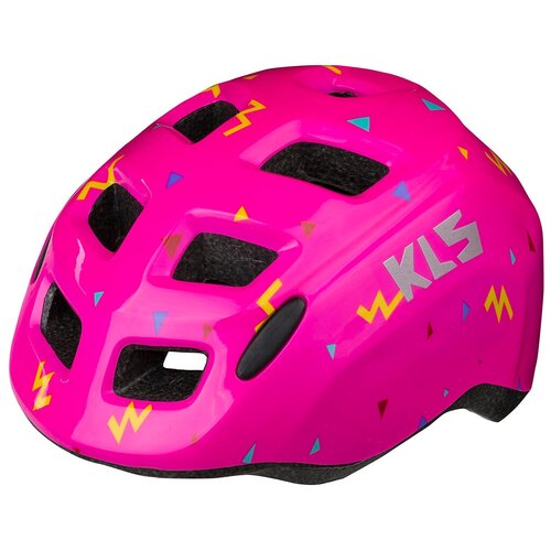 фото Шлем kls zigzag розовый s (49-53см). 8 вент. отверстий, светоотражающие стикеры kellys