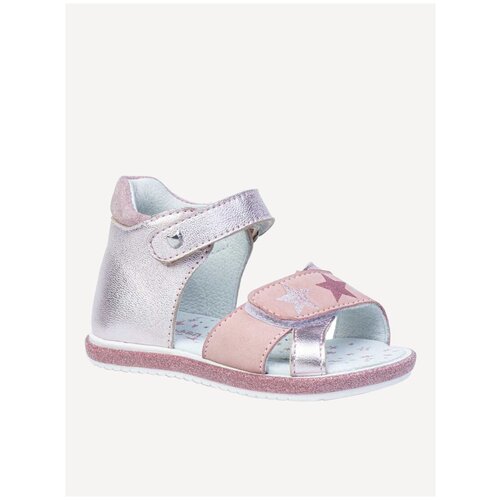 фото Кожаные босоножки котофей 022119-22 розовый 19