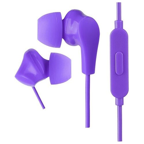 Гарнитура Perfeo внутриканальные c микрофоном ALPHA фиолетовые (ALPHA фиолетовые)