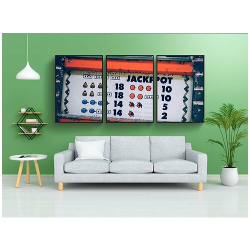 фото Набор модулных постеров для интерьера "зависимость, развлечение, античный" 60x90 см. в тубусе, без рамки lotsprints