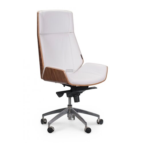 фото Кресло для руководителя norden патио кожа wh001-whiteleather norden chairs (норден)
